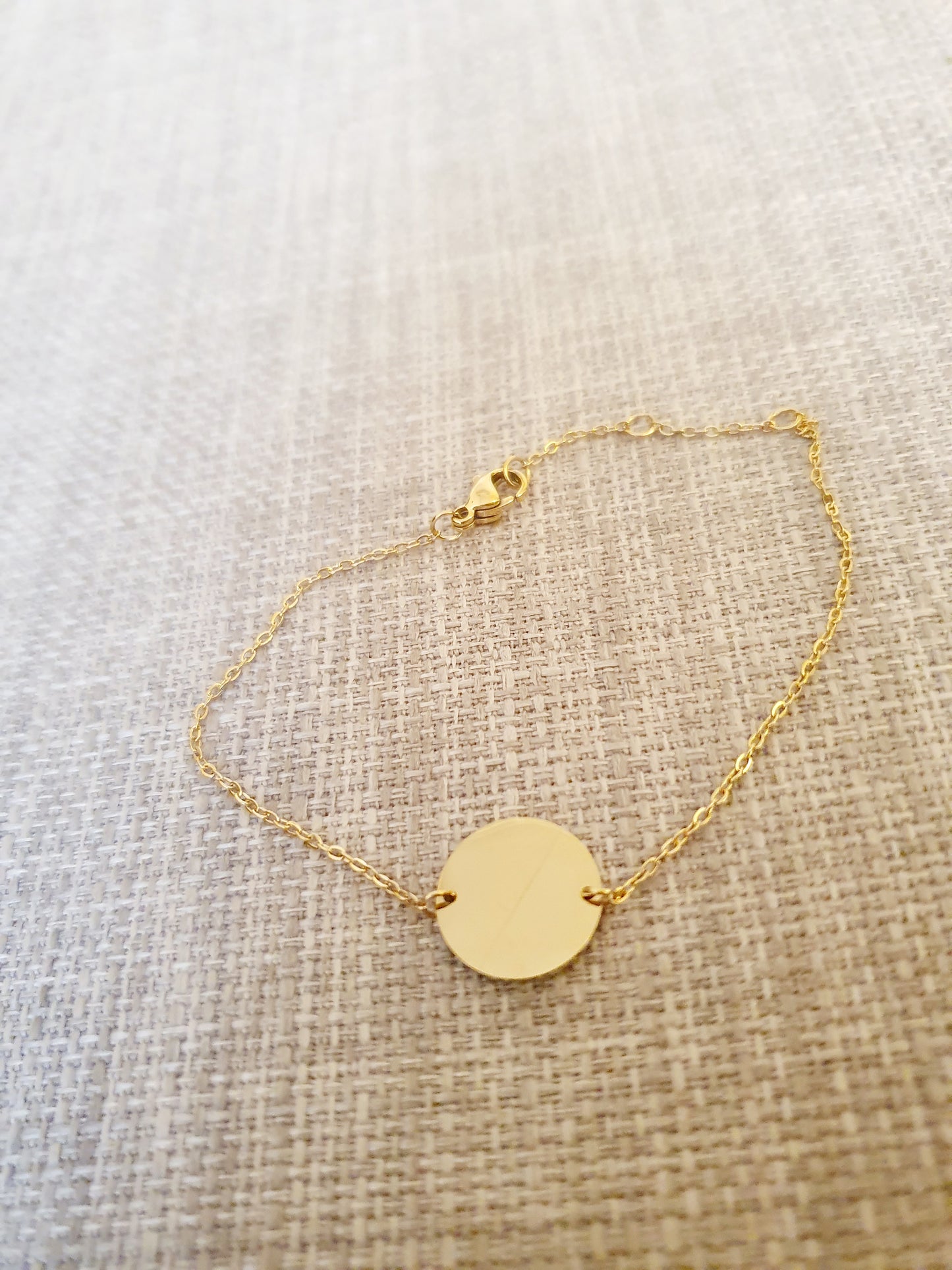 Bracelet personnalisé - médaille 13mm