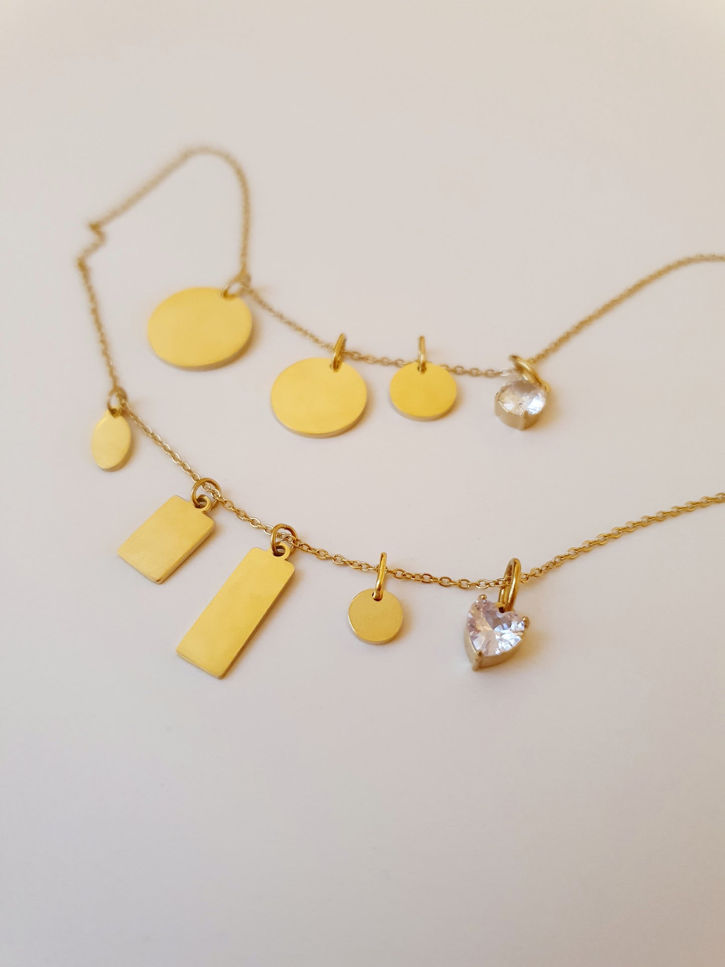 Collier maille fine personnalisé - Médaille Ronde (4 tailles)