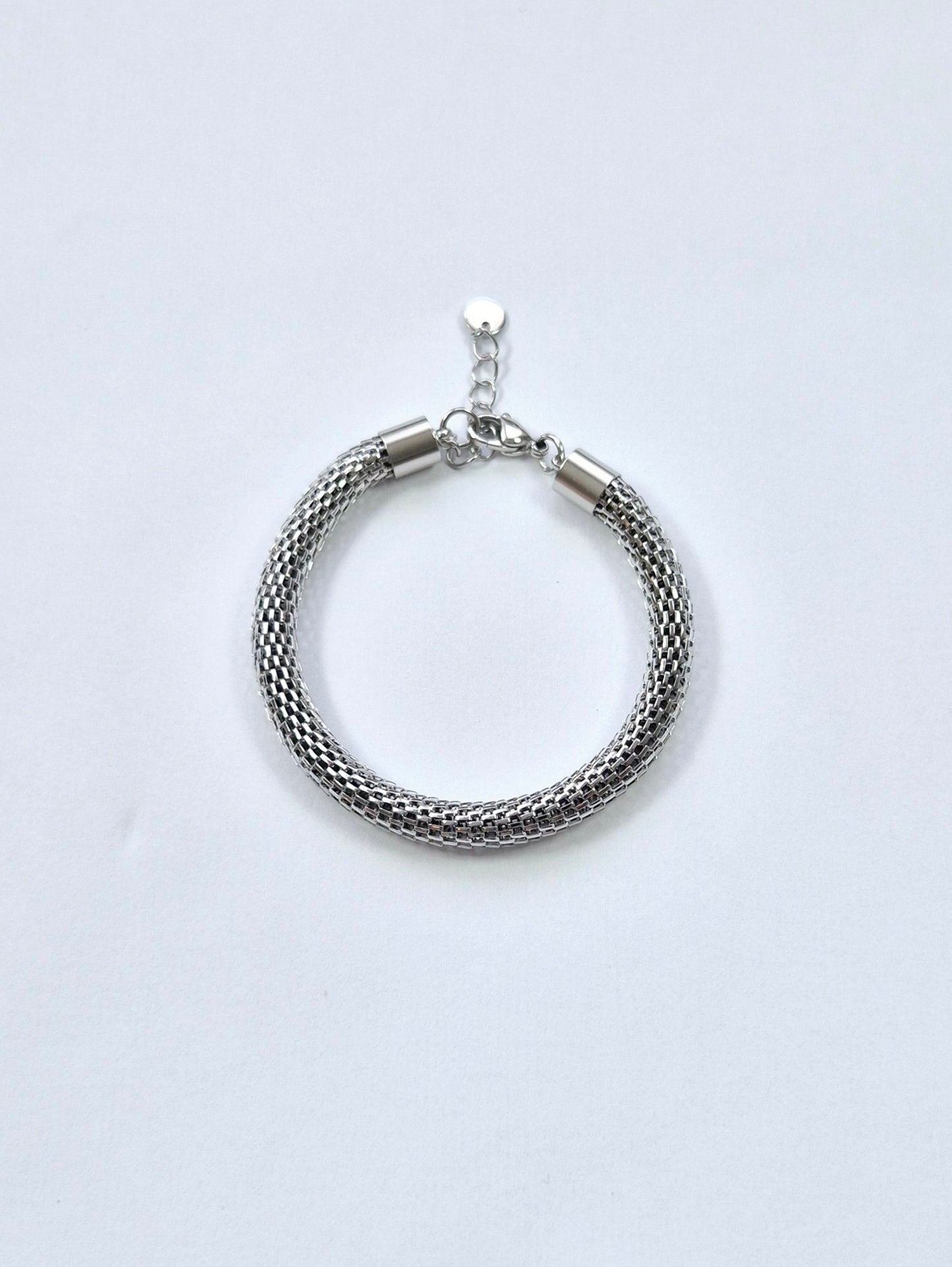 Bracelet tube maille milan