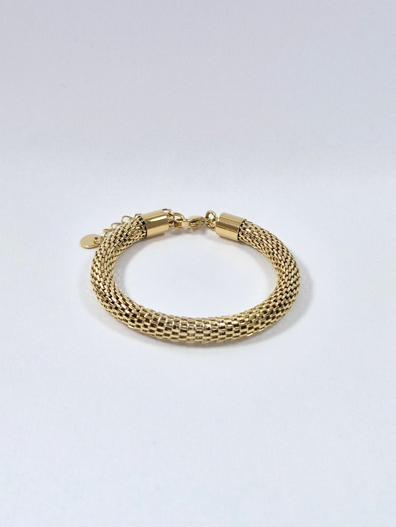 Bracelet tube maille milan