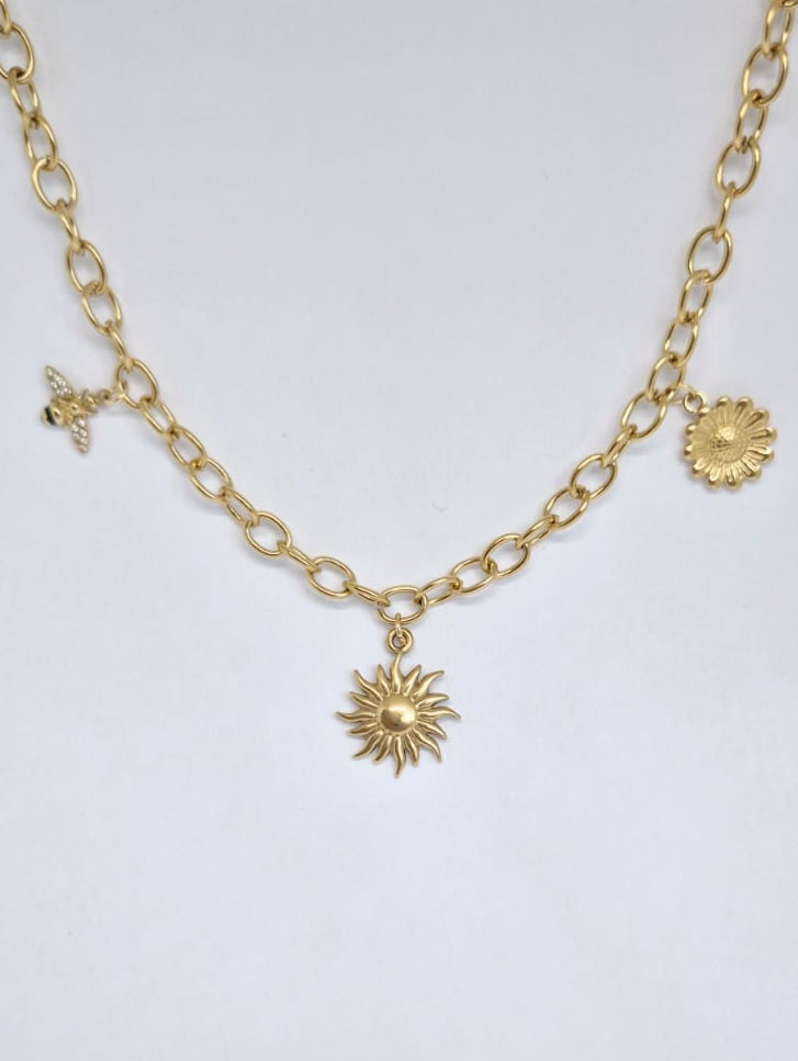 Collier charms breloque à composer