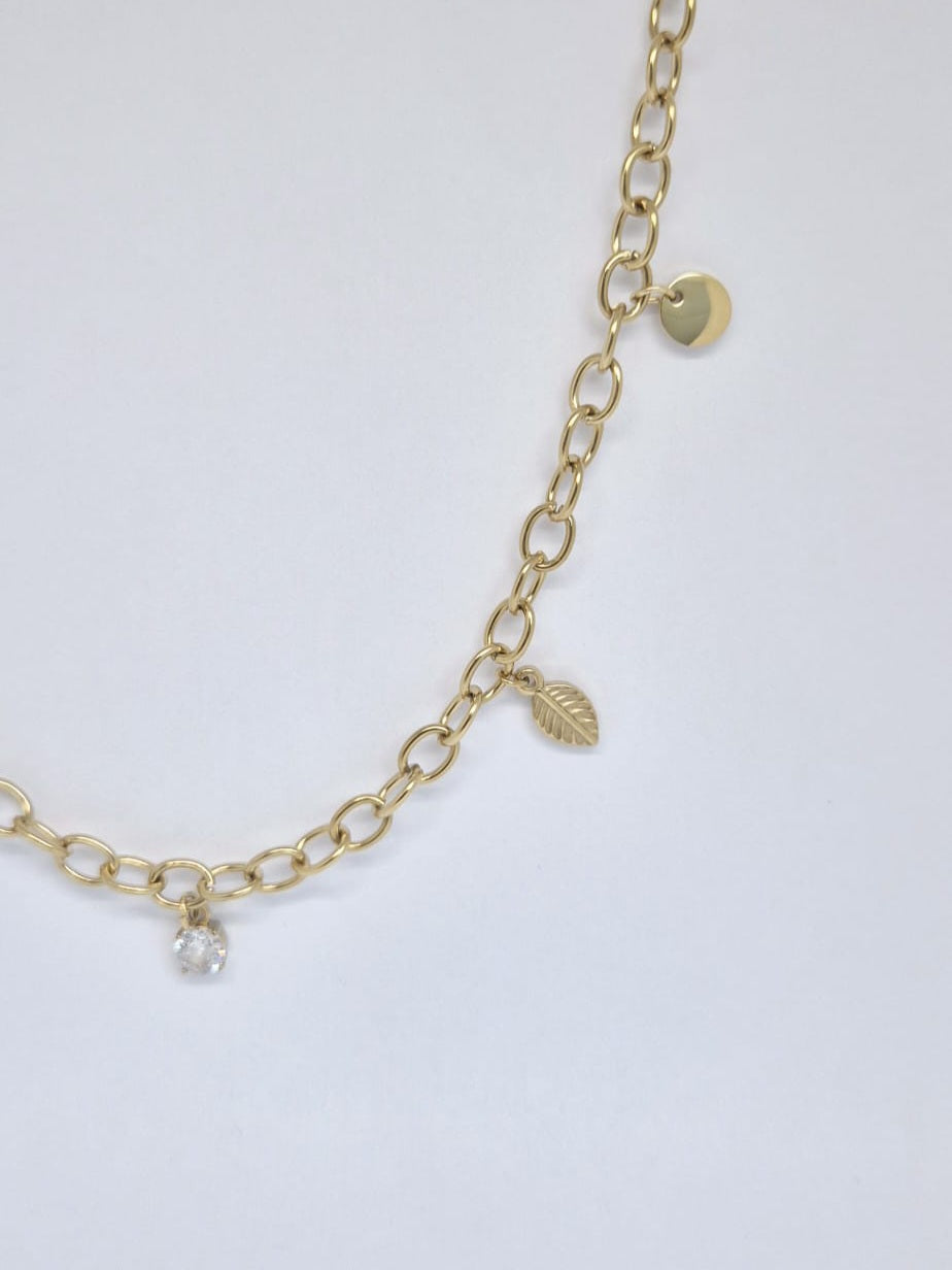 Collier charms breloque à composer
