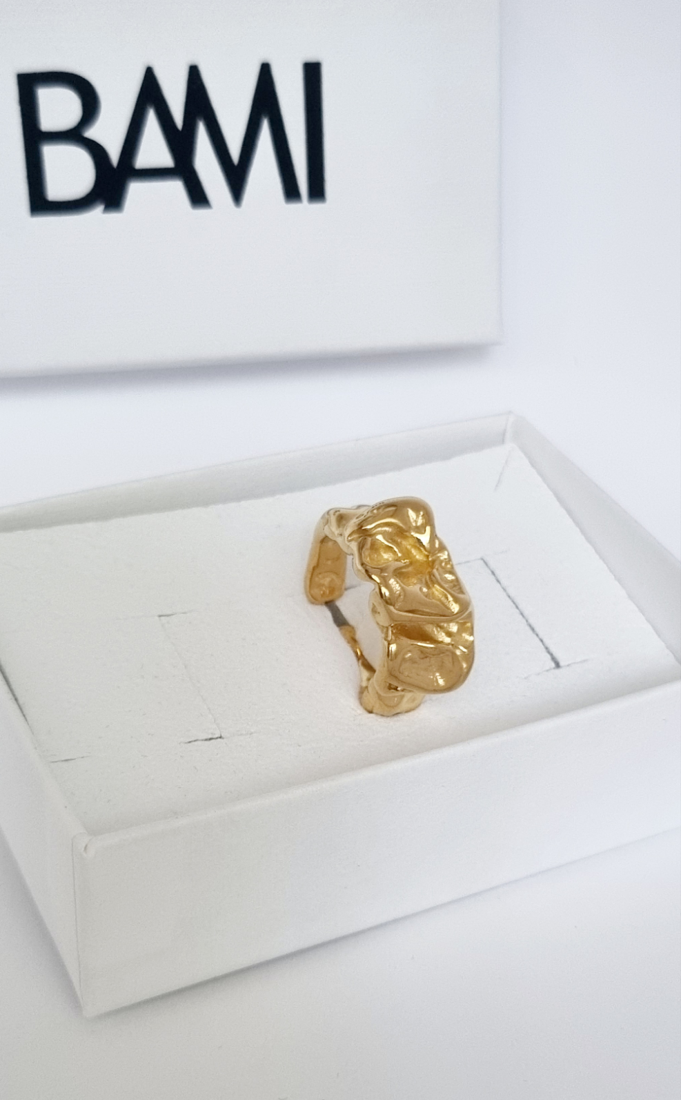 Bague pépite irrégulière