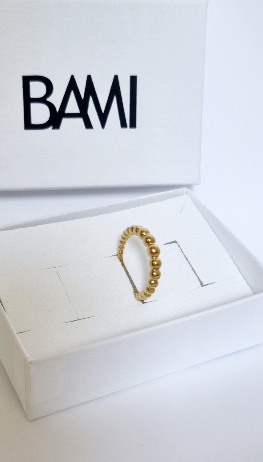 Bague petites perles