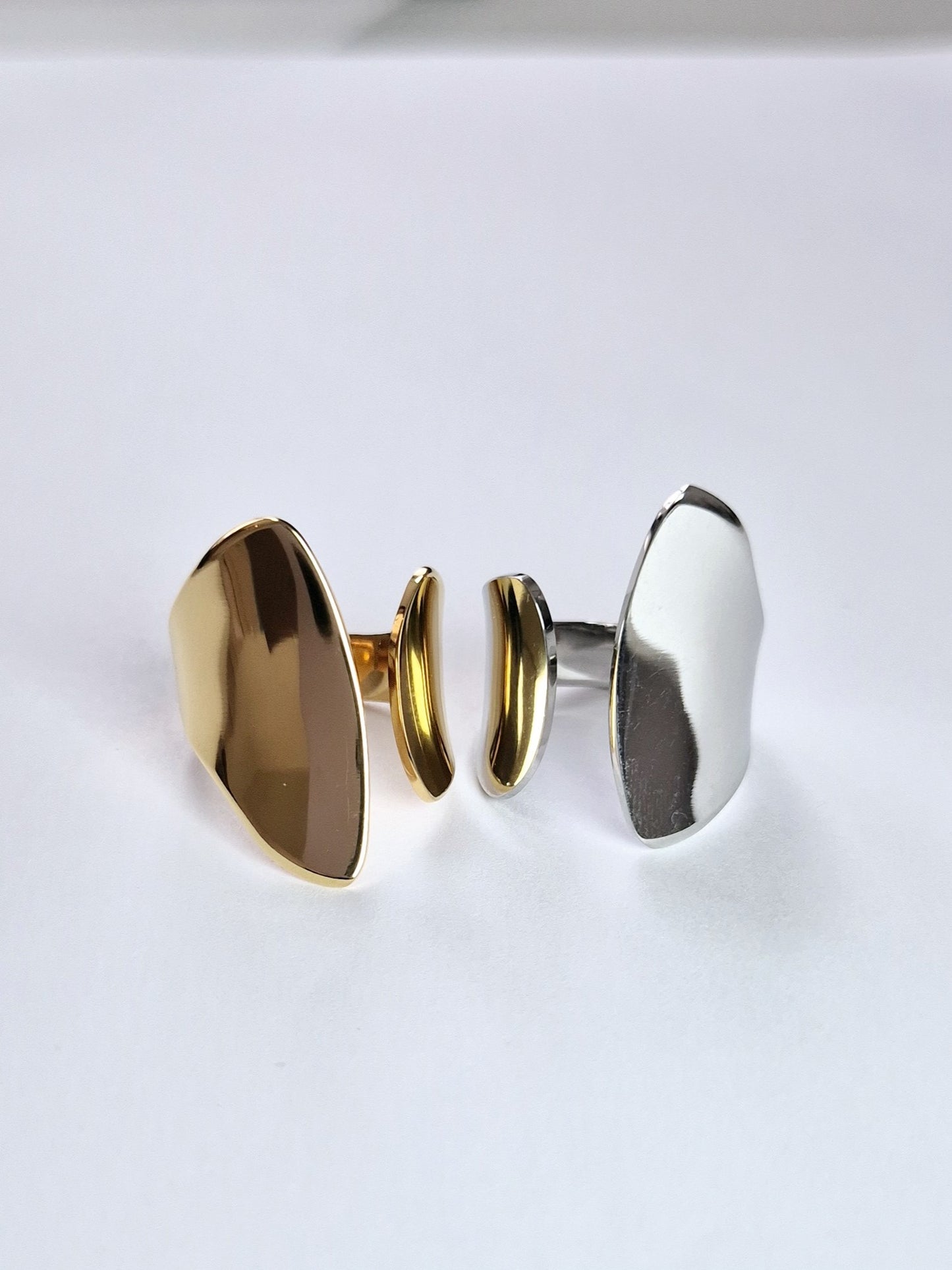 Bague ouverte géométrique
