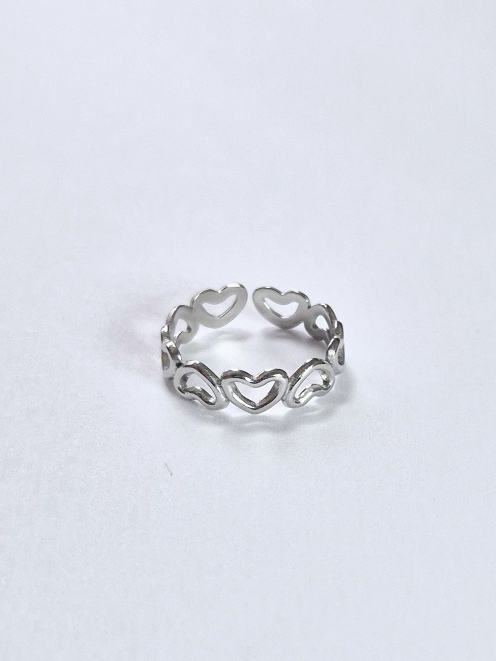 Bague petits coeur ajourés