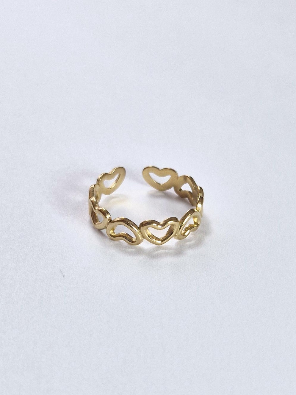 Bague petits coeur ajourés