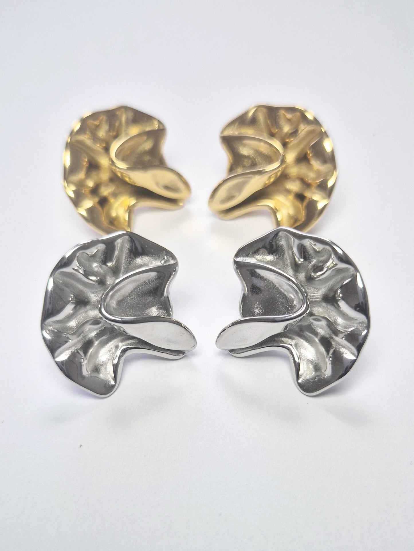 Boucles d'oreilles abstraites Nénuphar