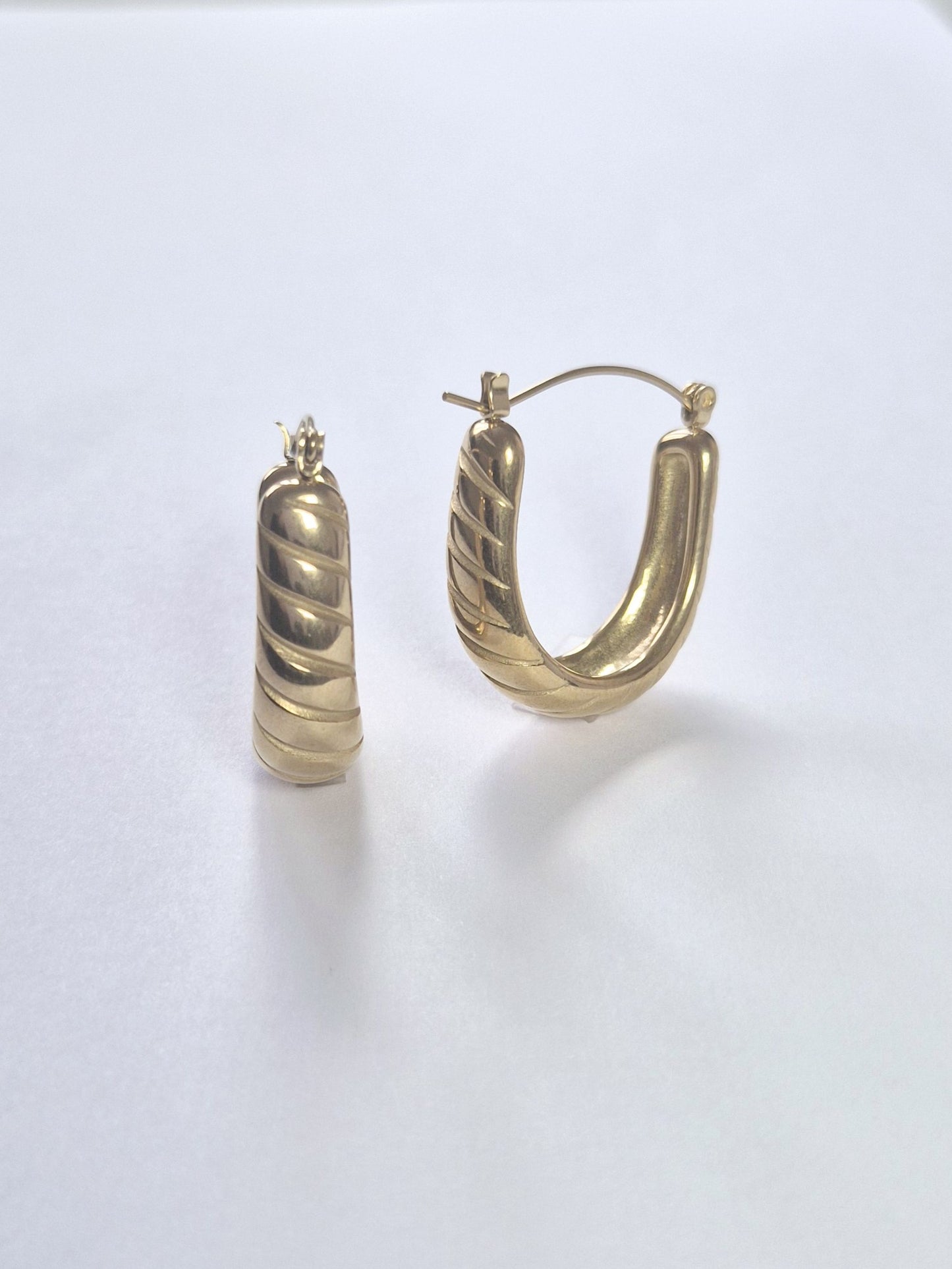 Boucles d'oreilles Créoles Croissant