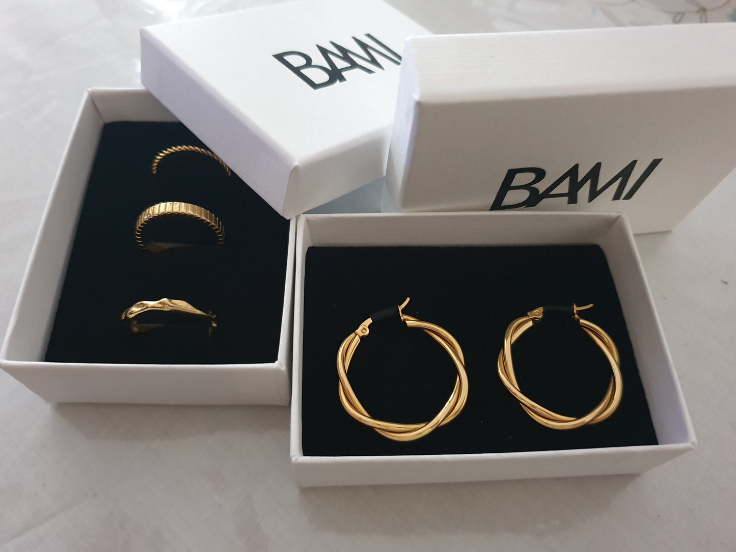 Boucles d'oreilles torsade