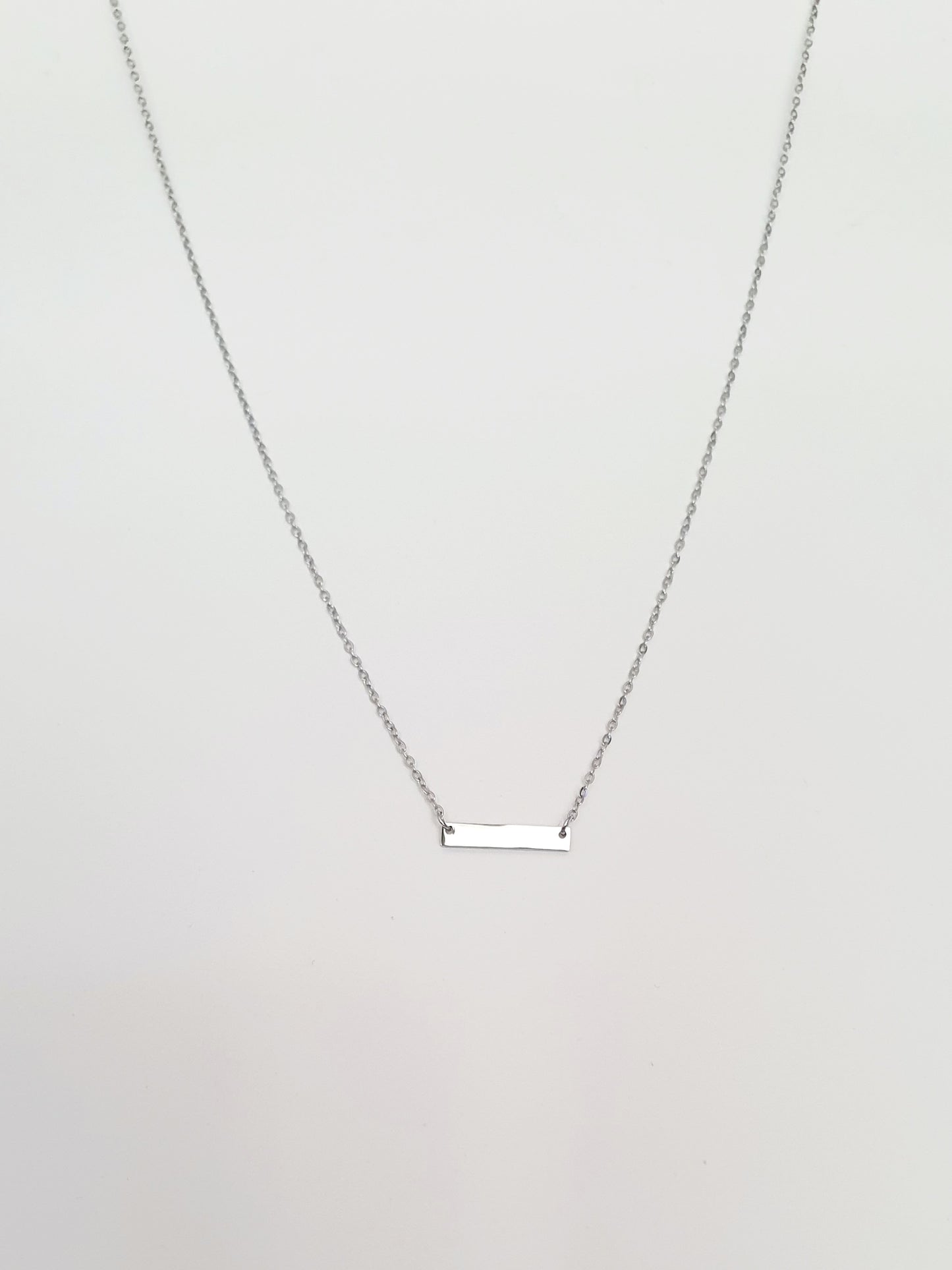 Collier mini plaque personnalisé - 16mm × 3mm