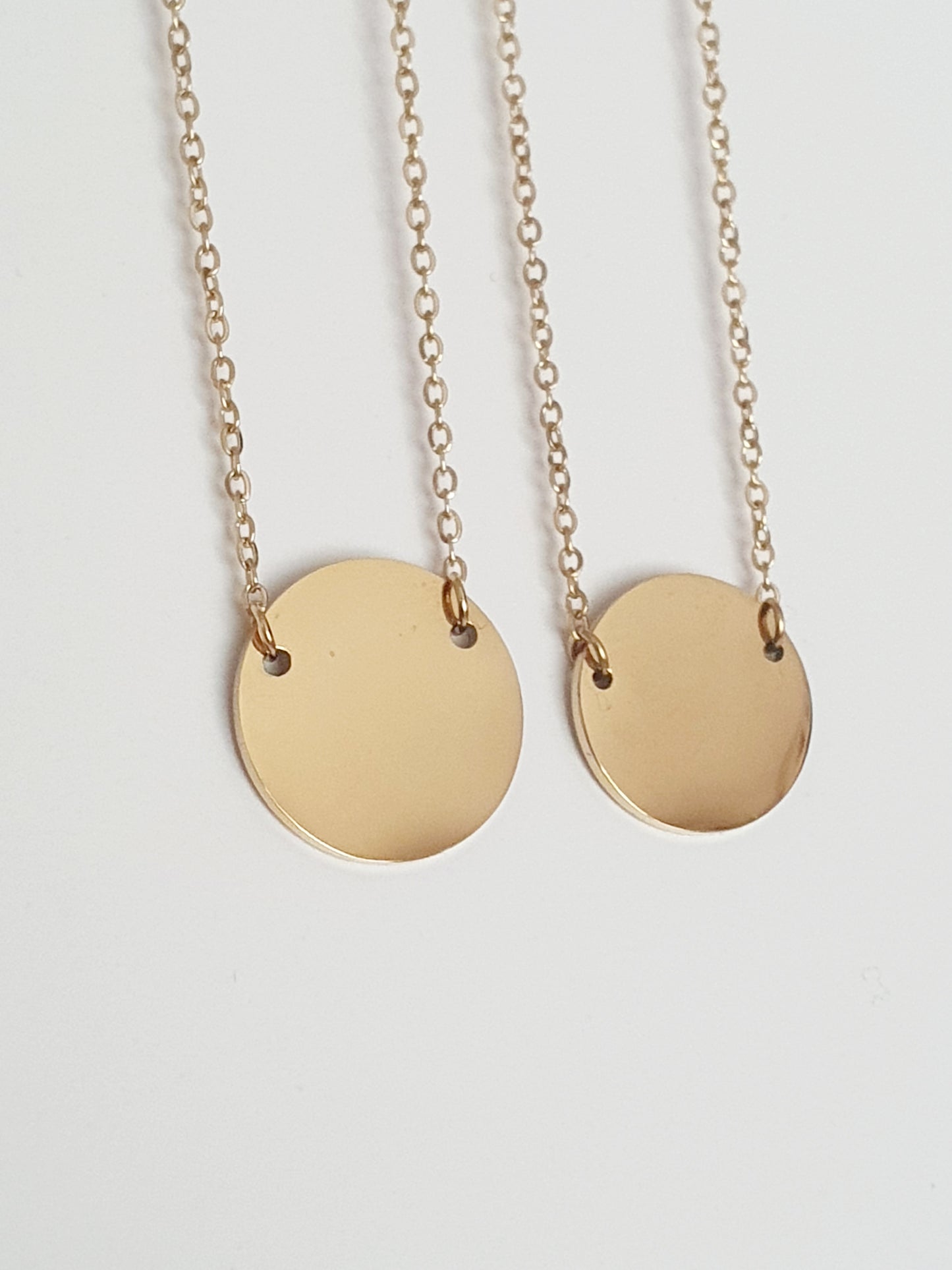 Collier personnalisé - médaille incrustée (2 tailles)
