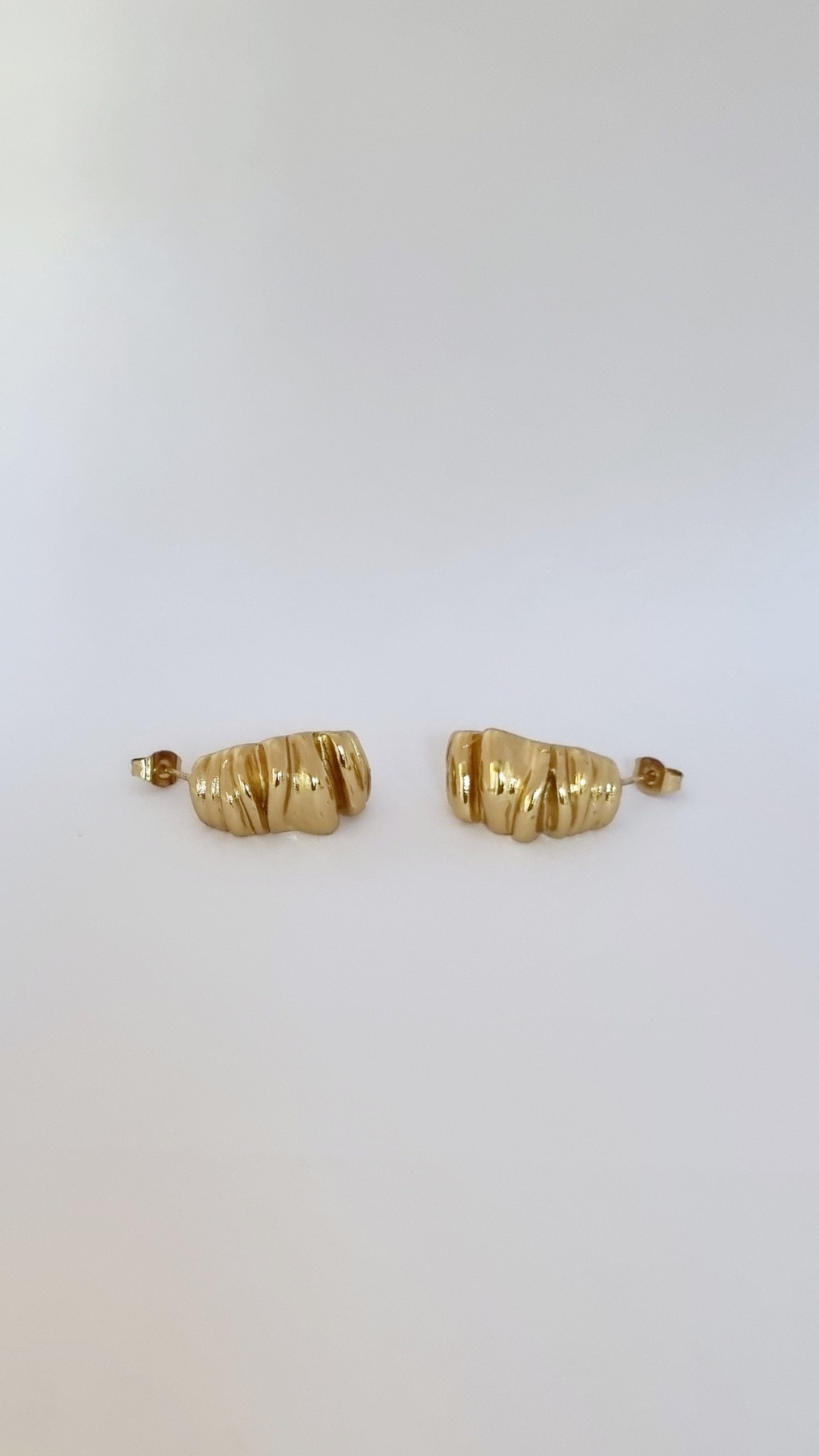 Boucles d'oreilles effet froissé
