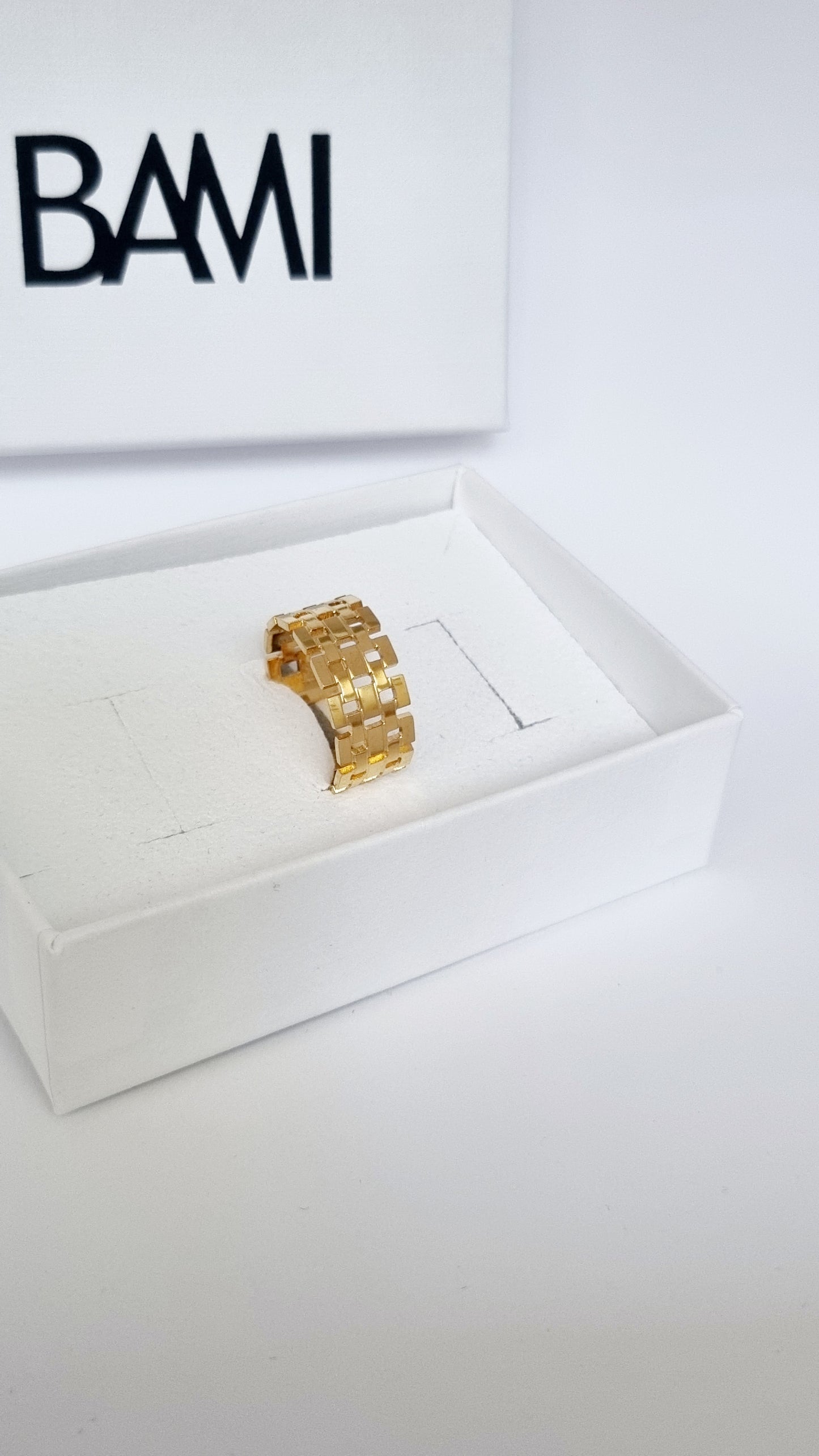 Bague maille petites briques