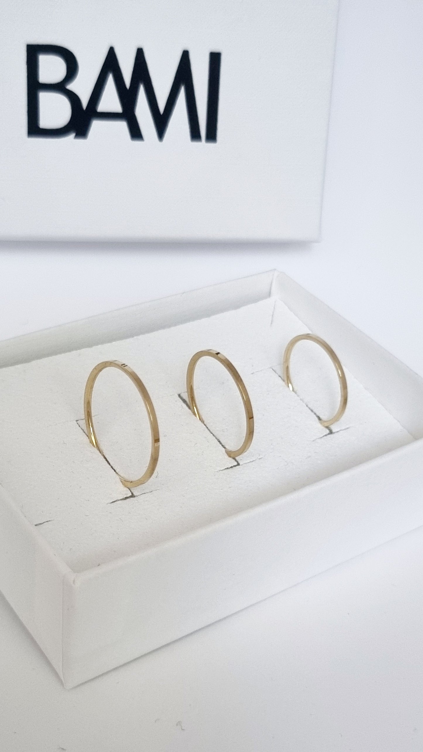 Bague Anneau fin minimaliste à empiler