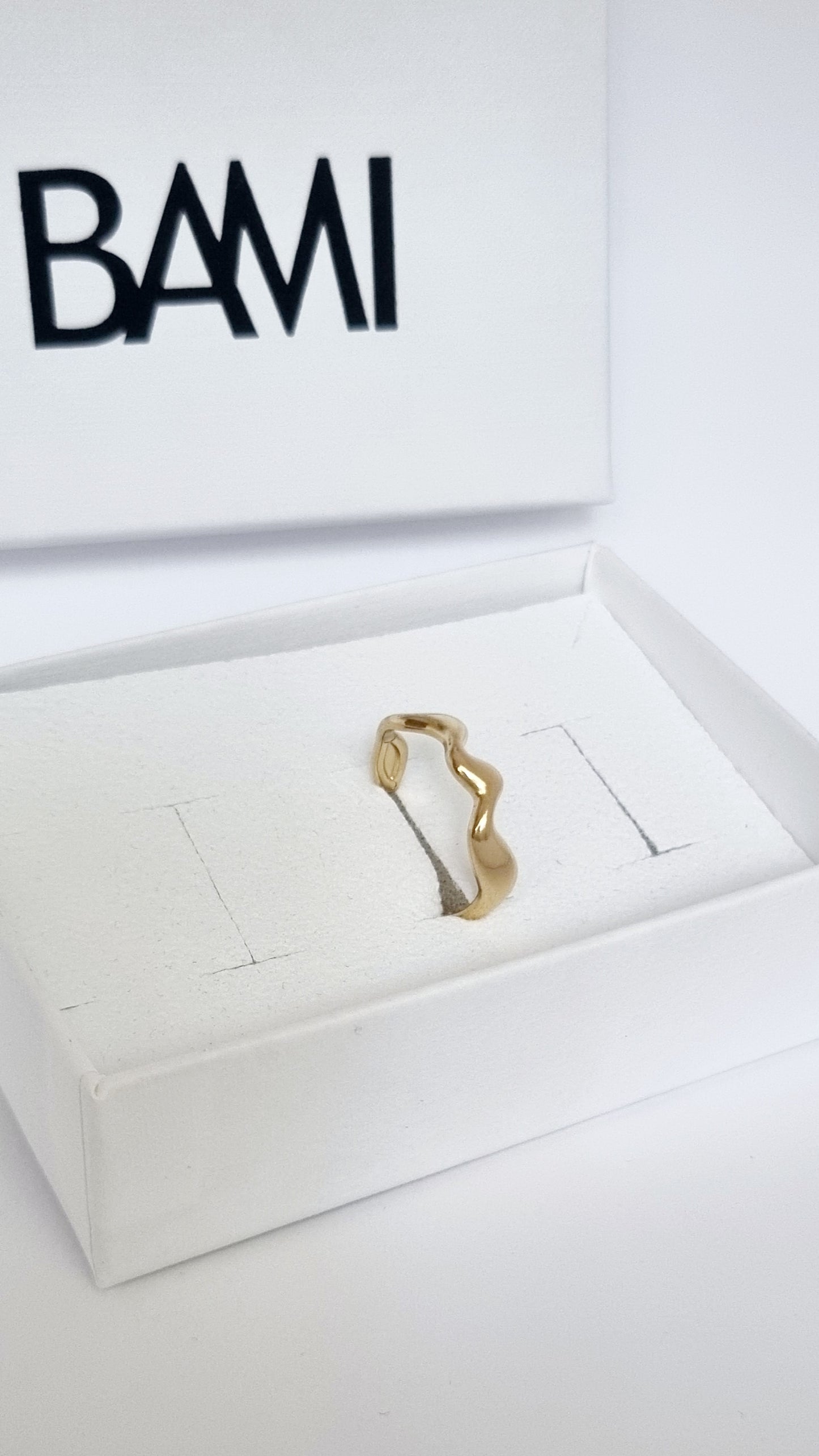 Bague vague irrégulière ajustable