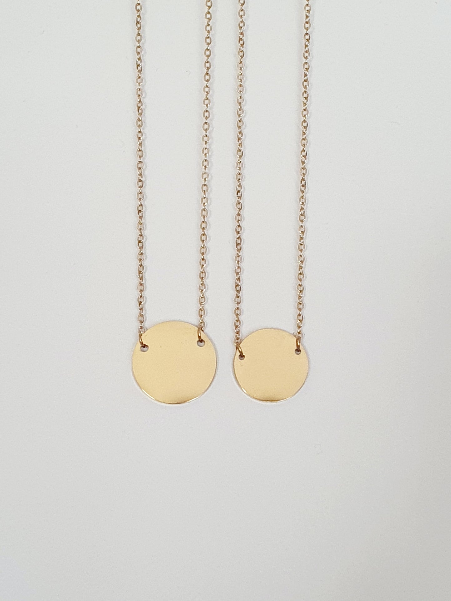 Collier personnalisé - médaille incrustée (2 tailles)