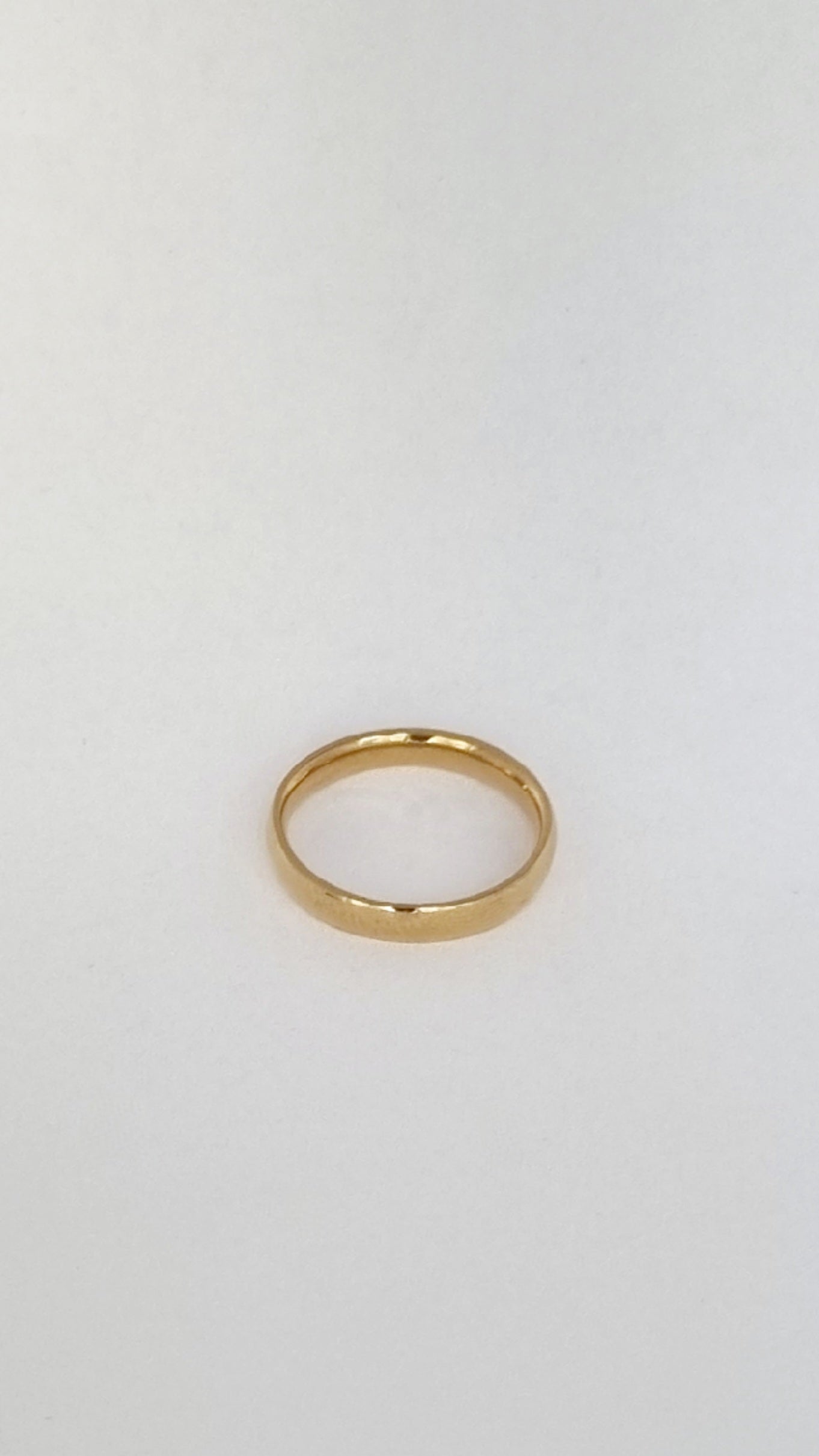 Bague anneau bombée arrondi - 3 largeurs disponibles