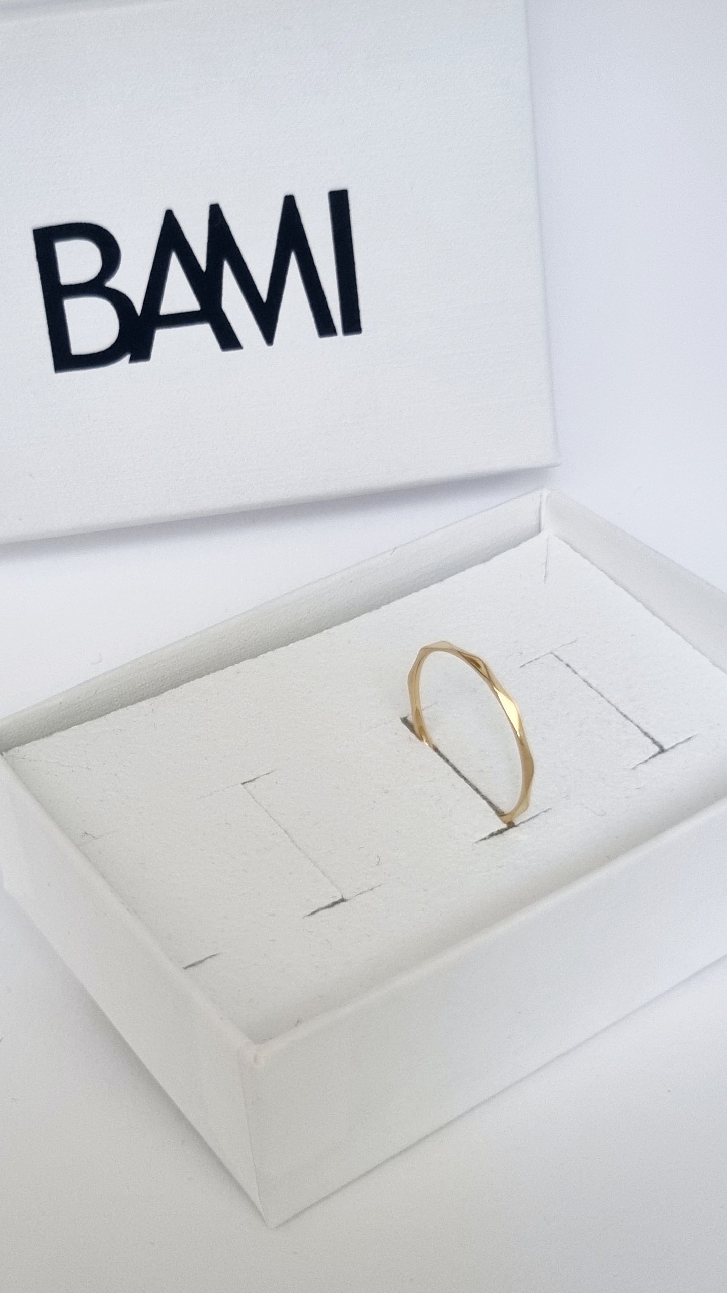 Bague anneau Géométrique minimaliste