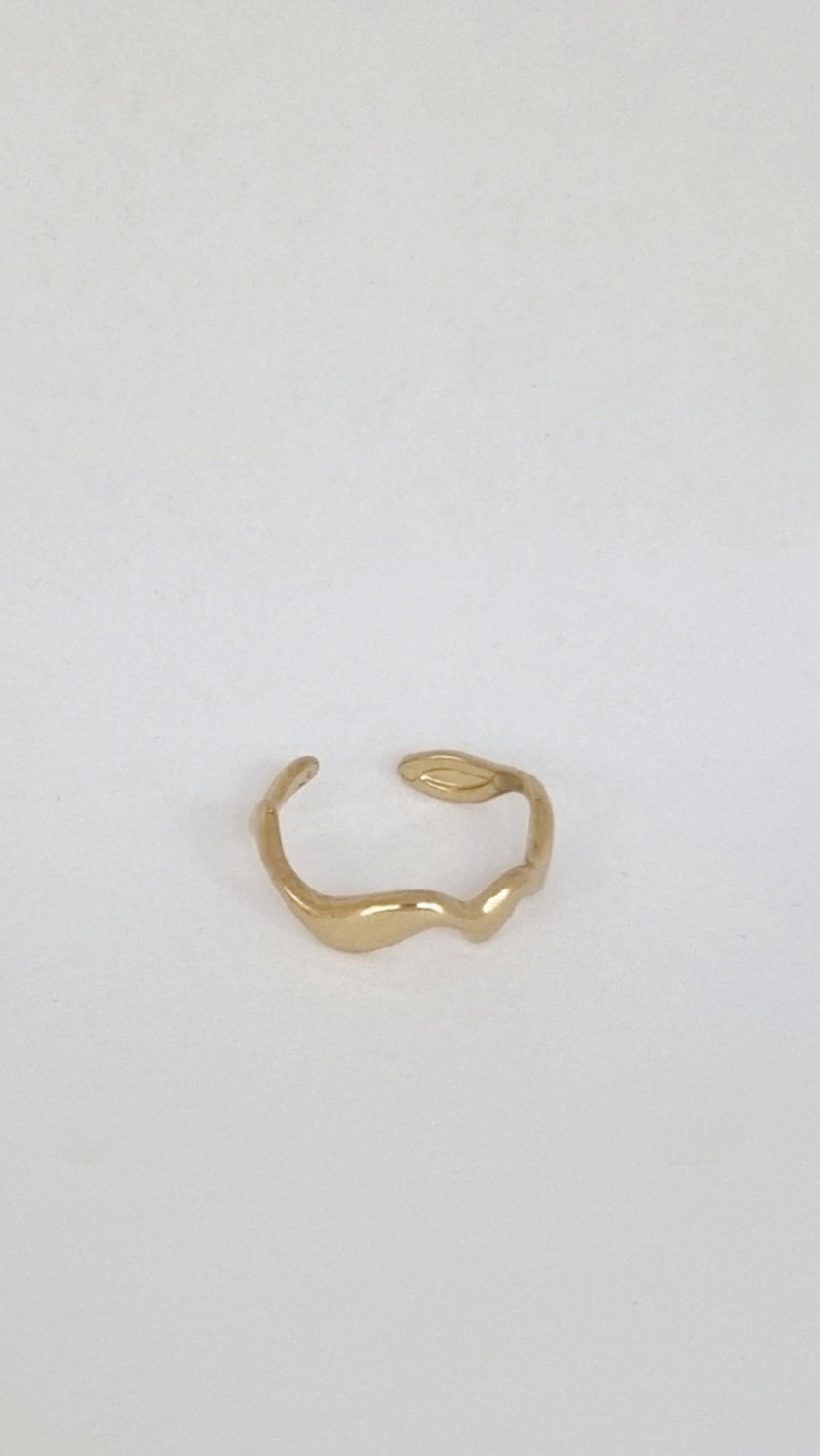 Bague vague irrégulière ajustable