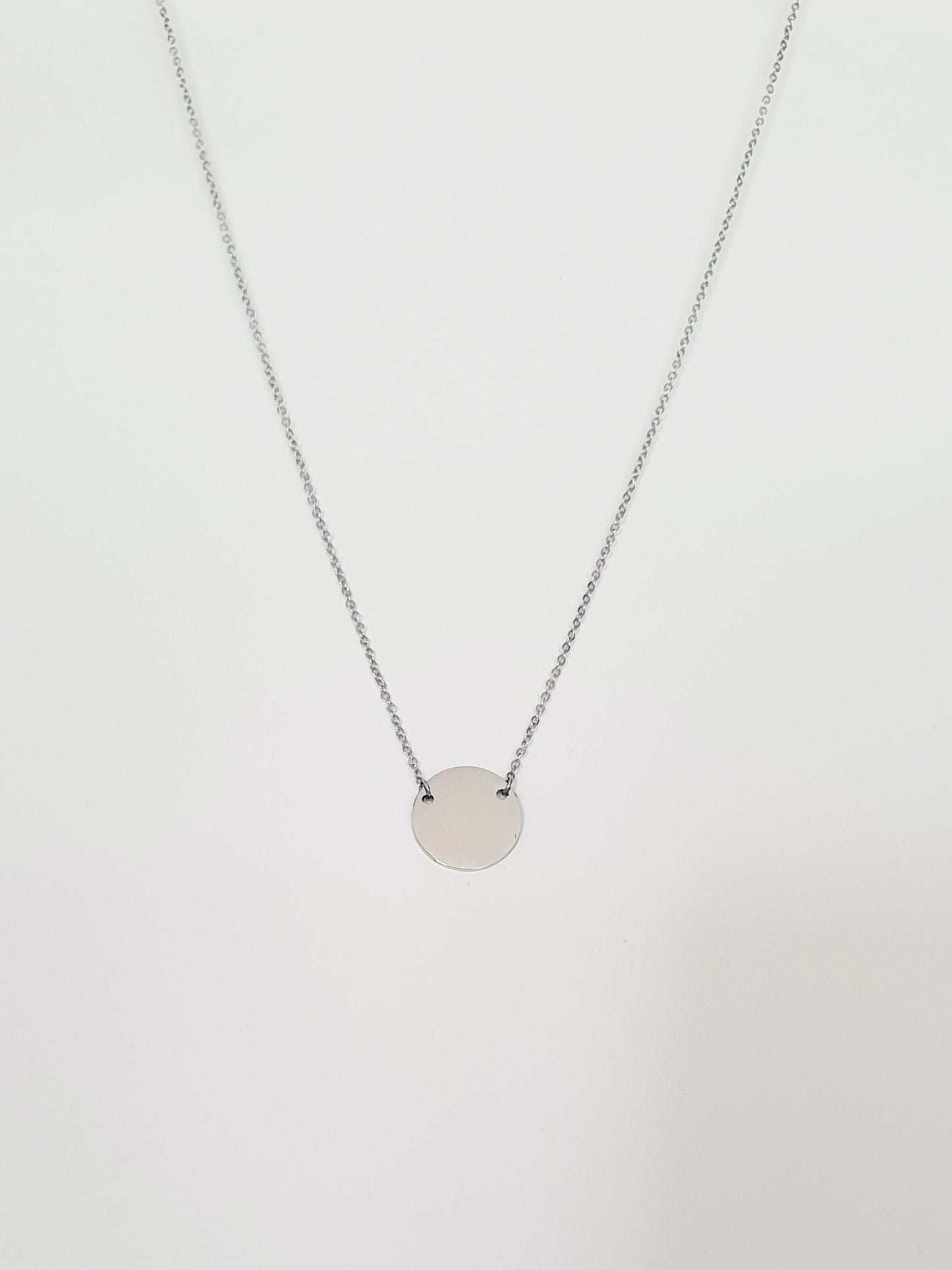 Collier personnalisé - médaille incrustée (2 tailles)