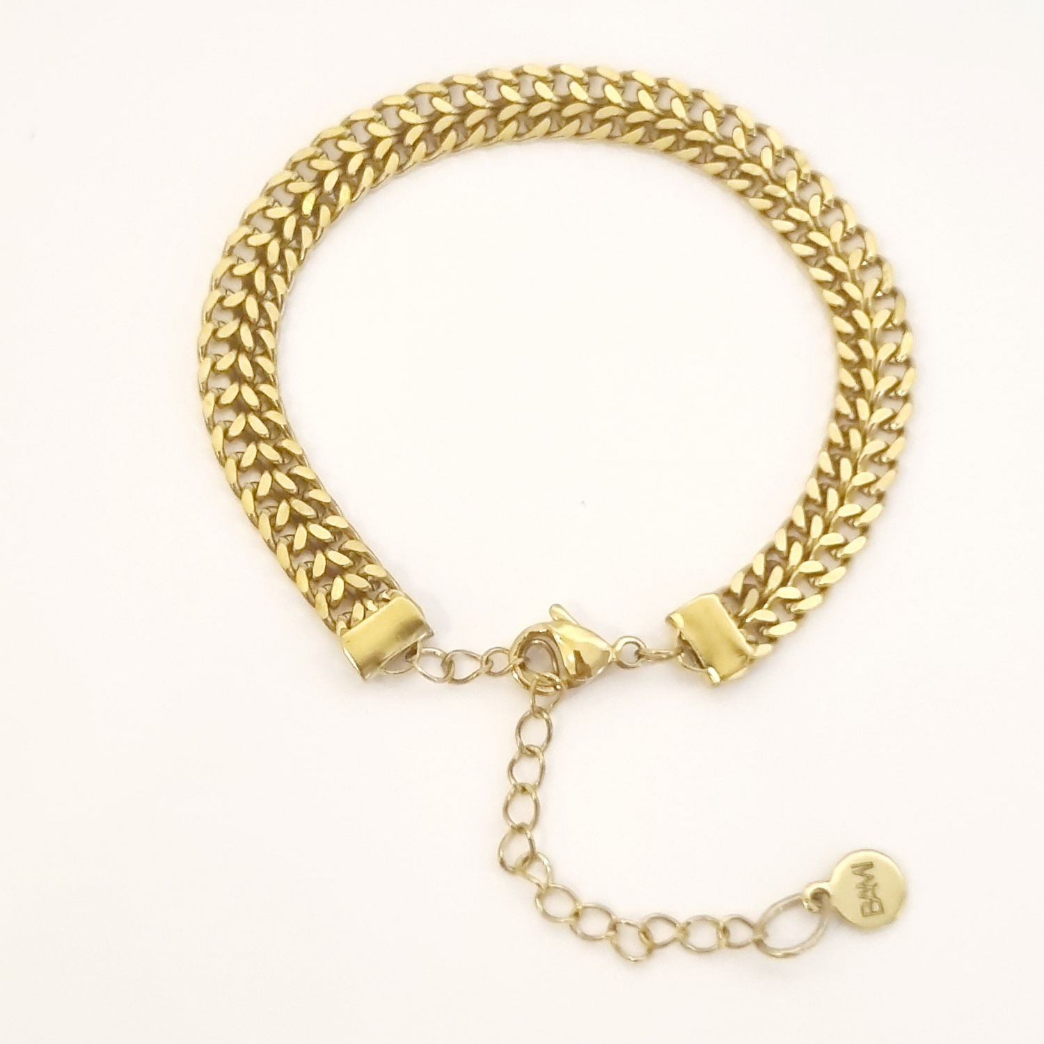 bracelet chaine double maille cubaine