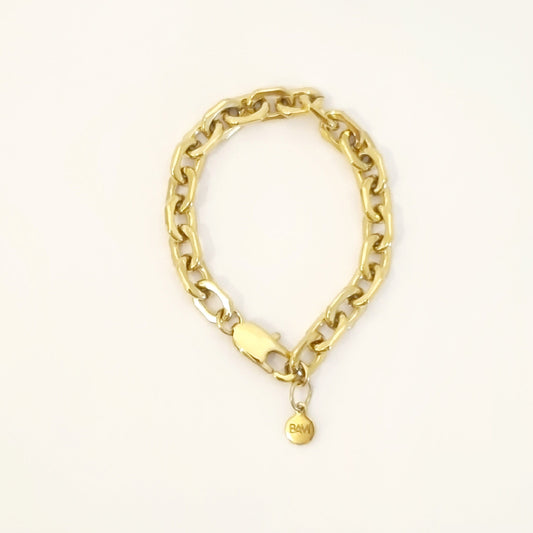 TANGER • Bracelet grosse maille géométrique