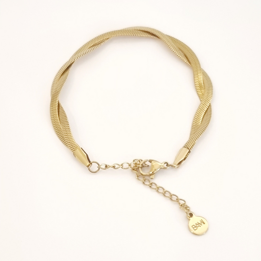 ENLACE • Bracelet maille miroir torsadée