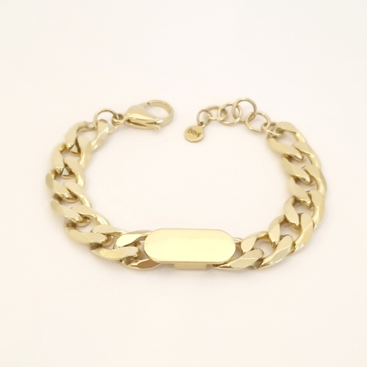 RISSALA - Braclet façon Goumette maille cubaine