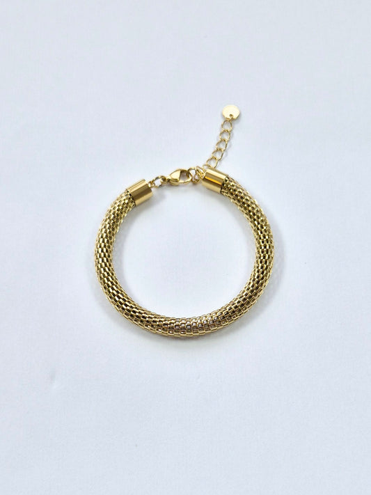 Bracelet tube maille milan