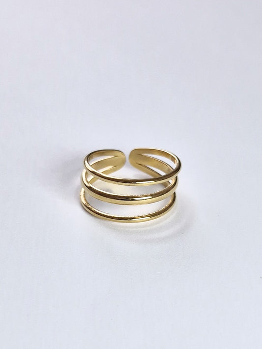Bague fine 3 rangs