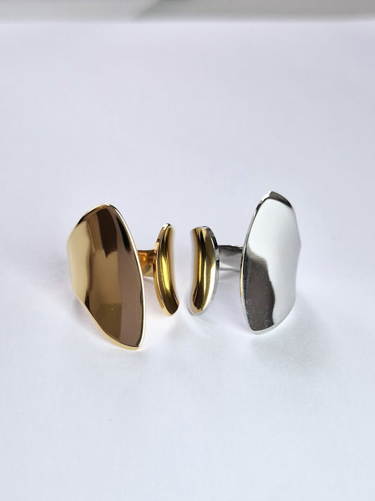 Bague ouverte géométrique
