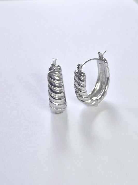 Boucles d'oreilles Créoles Croissant