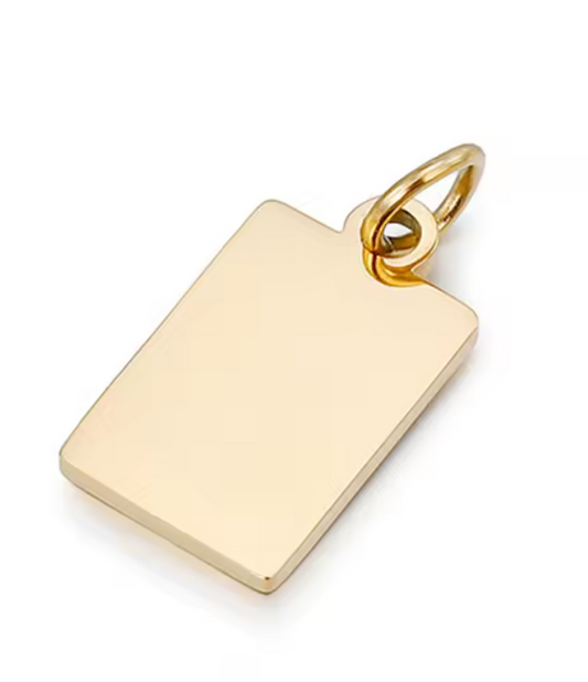 Médaille rectangulaire 10mm × 7mm