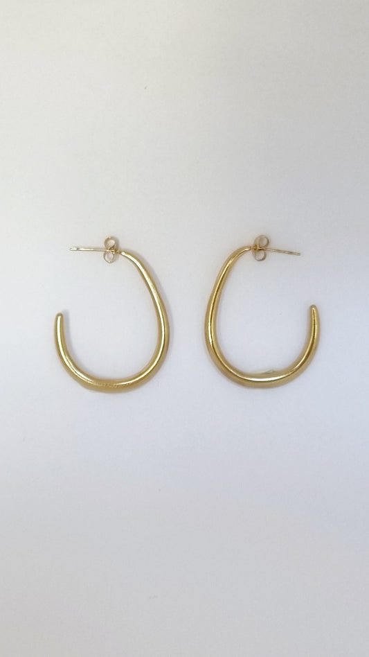 Boucles d'oreilles créoles ovales