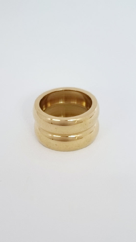 Bague double anneaux XL