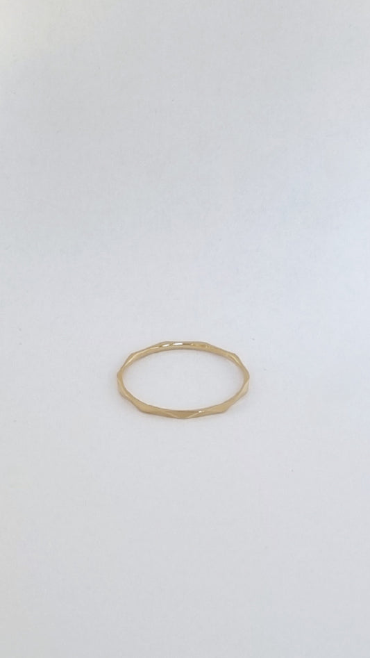 Bague anneau Géométrique minimaliste