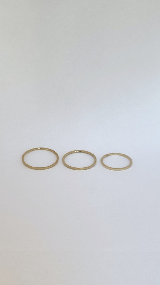 Bague Anneau fin minimaliste à empiler