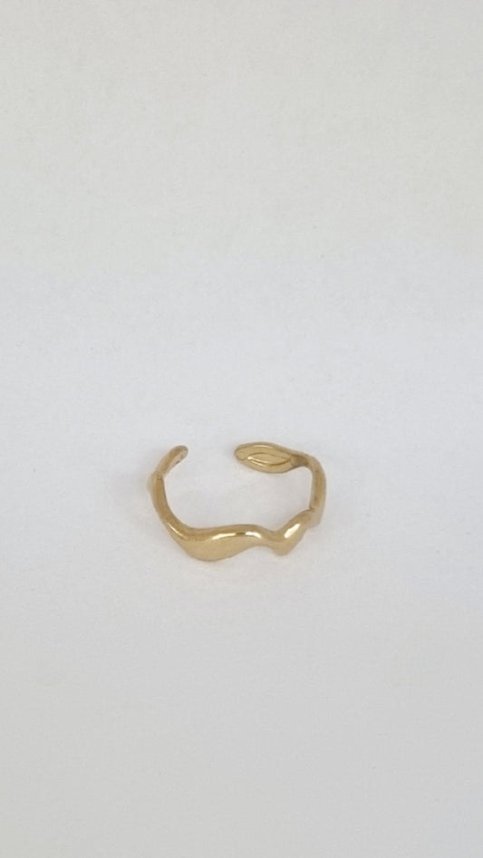 Bague vague irrégulière ajustable